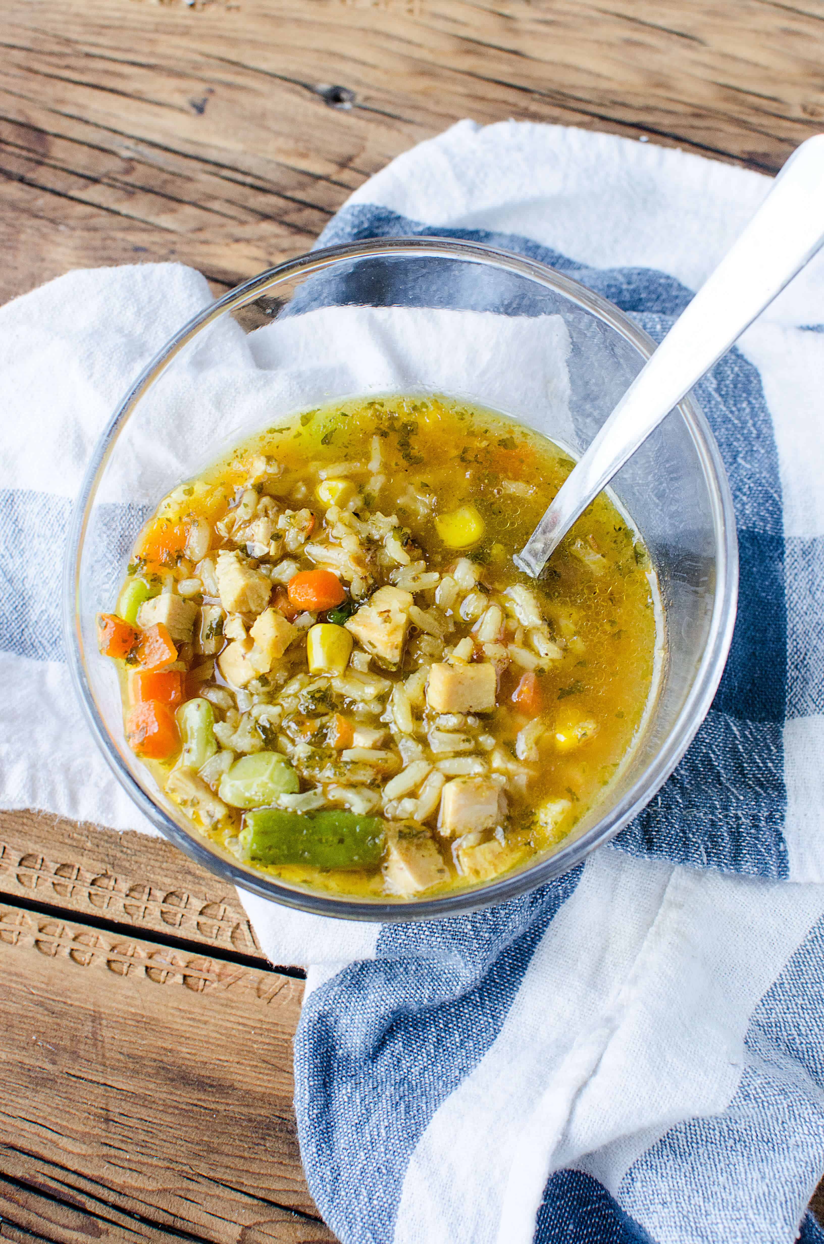 #KeepItEasy Weekly Meal Plan - Curry Turkey & Rice Soup