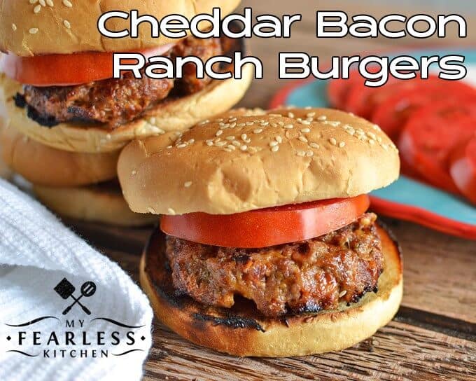 #KeepItEasy Weekly Meal Plan - Cheddar Bacon Ranch Burgers